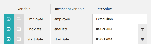 JavaScript variable mapping