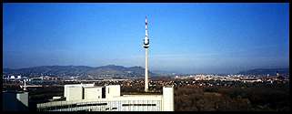 Vienna: the view from the office where I worked at the UN