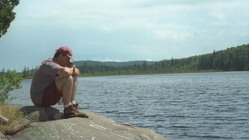 Algonquin Provincial Park, Canada: Ray Desjardins has a rare quiet moment