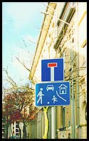 my favourite road sign: ball games allowed, in Luxembourg