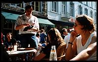 Maastricht: sitting outside the Falstaff in summer, with a glass of Wickse Witte