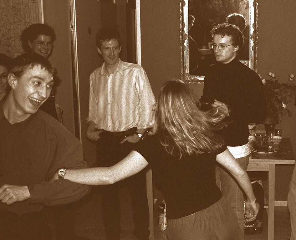 Richard dancing with Gail at my birthday party in 2001