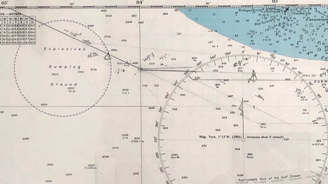 Course plot - diagonal line