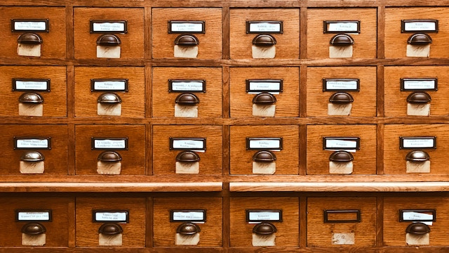 Index card drawers