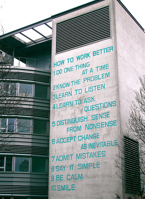 How to Work Better, by Peter Fischli and David Weiss