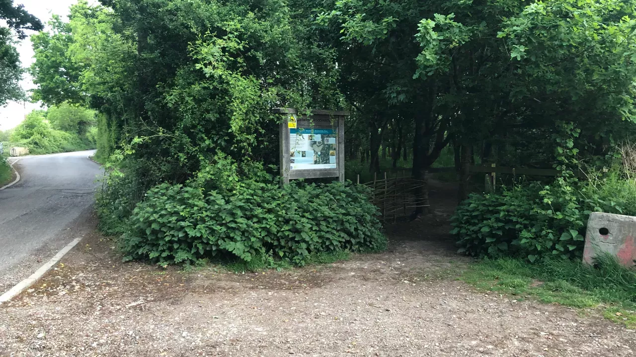 The entrance to Gatwick Woodlands