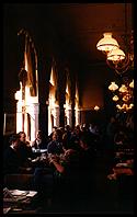 the dark, welcoming interior of Cafe Sperl, Vienna