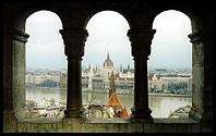 Budapest: a view of the parliament building