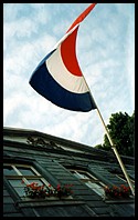 Maastricht: the flag in the main square